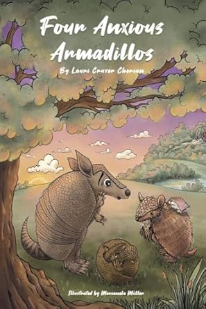 Four Anxious Armadillos by Lauri Cruver Cherian